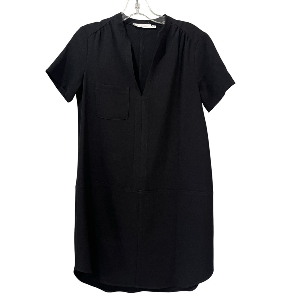 All in Favor Women's New Black Casual Shift Dress Medium Size Small Short Sleeve